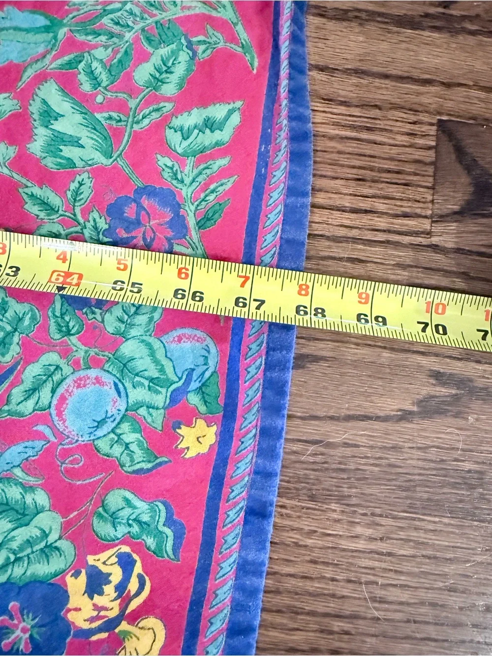 Vintage Williams-Sonoma Provence 68x84 tablecloth + 8 napkins Red w/green purple